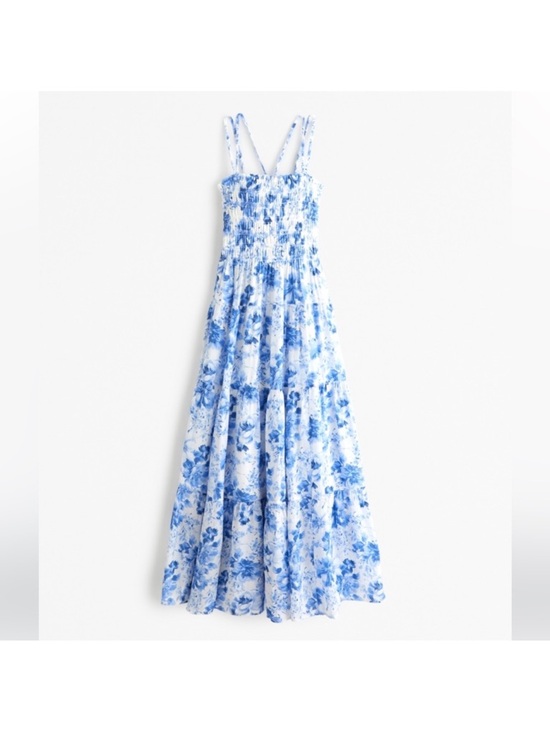 Abercrombie & Fitch Dresses & Skirts - Abercrombie & Fitch Blue and White Floral Maxi Dress